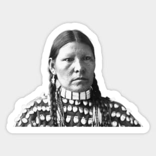 Arapahoe Woman - Freckled Face - Circa 1899 Sticker